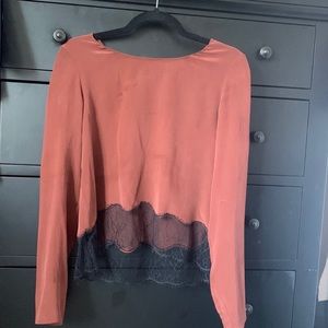 Wilfred Brown Silk skirt